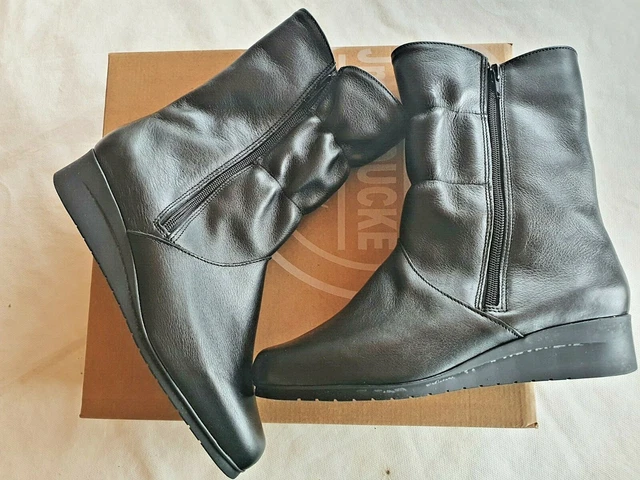 Bottines fourrées, en cuir noir neuves Jmg Houcke modèle Citon taille 38 (pa)