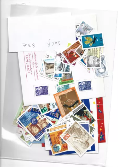 Timbres pour  faciale ou collection, timbres tous differents (83€)  A396