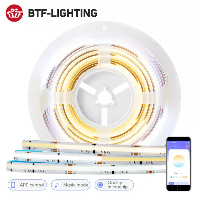 24V 10mm LED Leiste COB Streifen Lichterkette Lichtband Stripe Leuchte 576LEDs/m