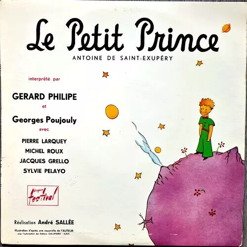 Eo 1954 Disque Lu Antoine De Saint-Exupéry + Gérard Philippe : Le Petit Prince