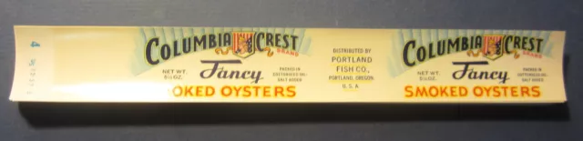 Wholesale Lot of 100 Old Vintage 1950's - Portland Fish Co. - OYSTER Can LABELS