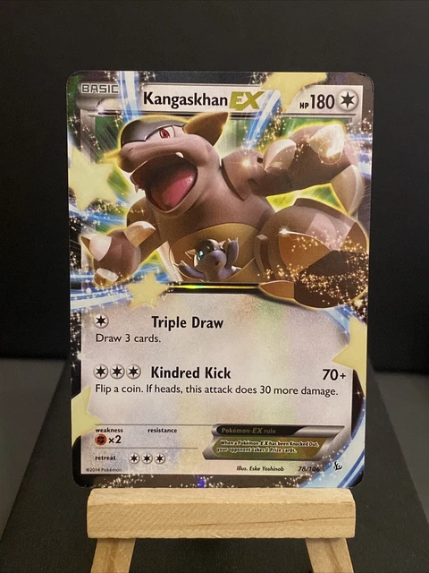 Pokemon Card Kangaskhan EX 78/106 Ultra Rare Holo XY Flashfire Played