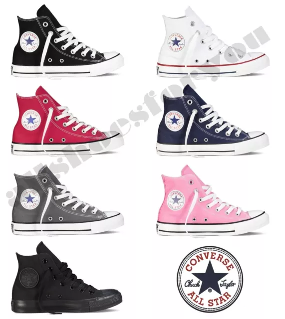 Converse All Star Chuck Taylor Canvas Shoes High Top All Sizes Free Shipping