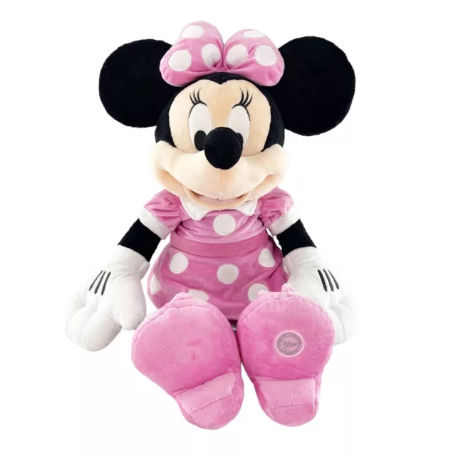 DISNEY STORE MINNIE Mouse Plush Pink Super Soft Large 25