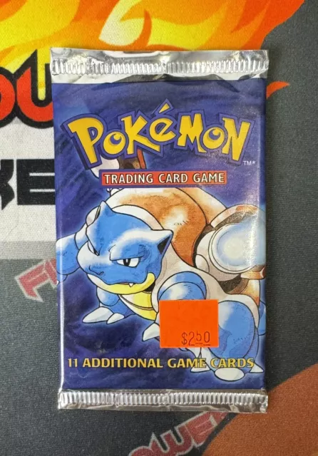 Pokémon Base Set Booster Pack - 1999 Blastoise Art, WOTC, Sealed, PSA Gradable