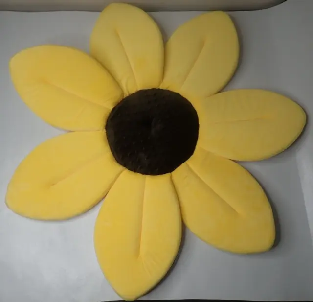 Original Blooming Bath Baby Bathing Mat Pad Yellow Sunflower Lotus Flower
