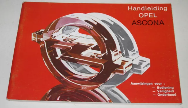 Betriebsanleitung Handbuch Opel Ascona C Handleiding Onderhoud Stand 04/1982!
