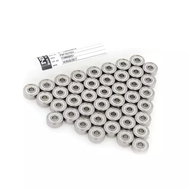 Set of 10 Miniature Ball Bearings 15x4x2mm 681XZZ with Double Shielding