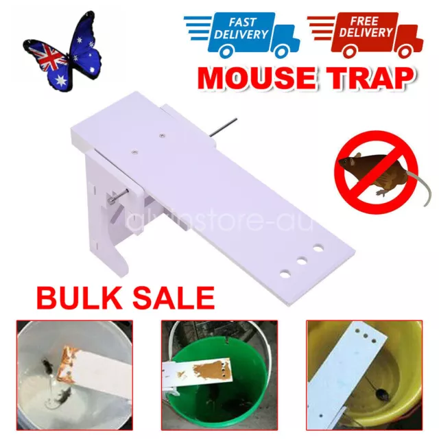 1-10Pcs Walk The Plank Mouse Trap Live Catch Rat Trap Bucket Seesaw Auto Reset