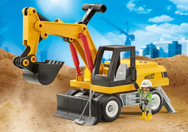 Playmobil ® 9888 Excavateur / Excavator / City action / Neuf - New - nuevo