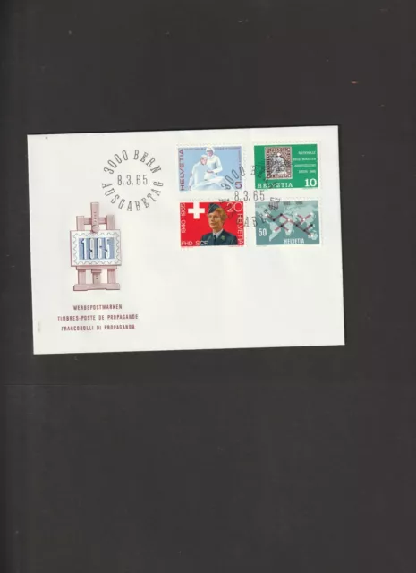 Schweiz FDC Mi. Nr. 808 - 811 " Jahresereignisse 1965 "  XQYX