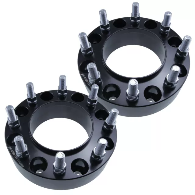 2x 1.5" Hubcentric 8x180 FRONT Wheel Spacers fits Chevy SilveradoGMC Sierra 2500