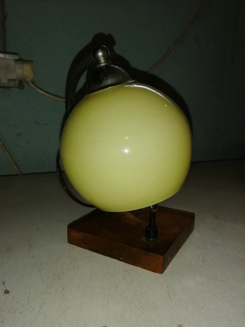 Ancienne Lampe De Bureau Art Déco En Verre Ou Cristal - Pièce à Identifier