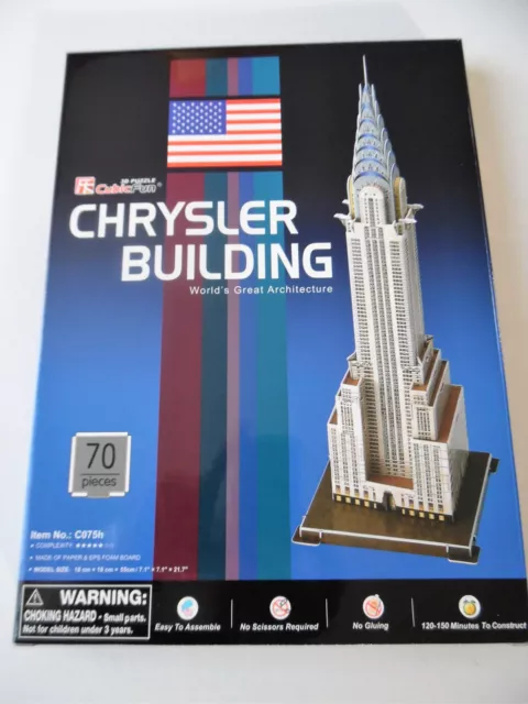 3D Puzzle Chrysler Building (Höhe: 55 cm!!) Cubic Fun Gebäude Turm Wolkenkratzer