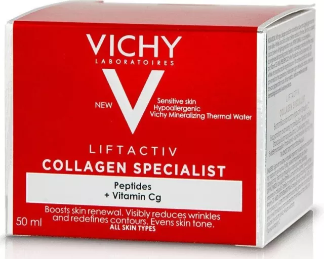 Vichy Liftactiv Collagen Specialist crema viso 24 ore su 24 per...