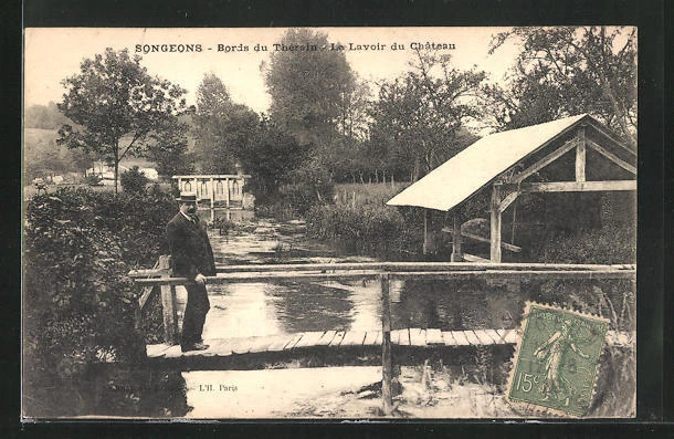 CPA Dreams, Bords du Thérain, Le Lavoir du Chateau