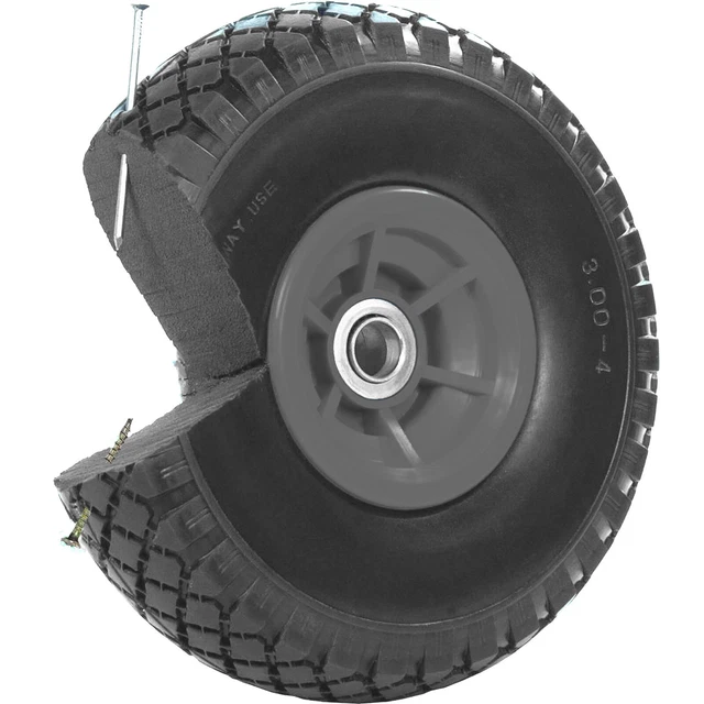 Ruota carriola gomma piena 260x85 mm 3,00-4 PU ruota di scorta per carrello ruota pneumatici