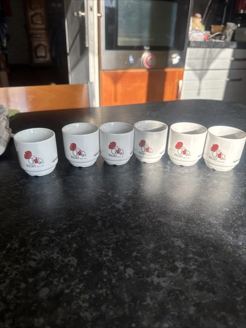 FOLLIET LOT DE 6 TASSES A CAFE BAR BISTROT - NICOLE BLAS