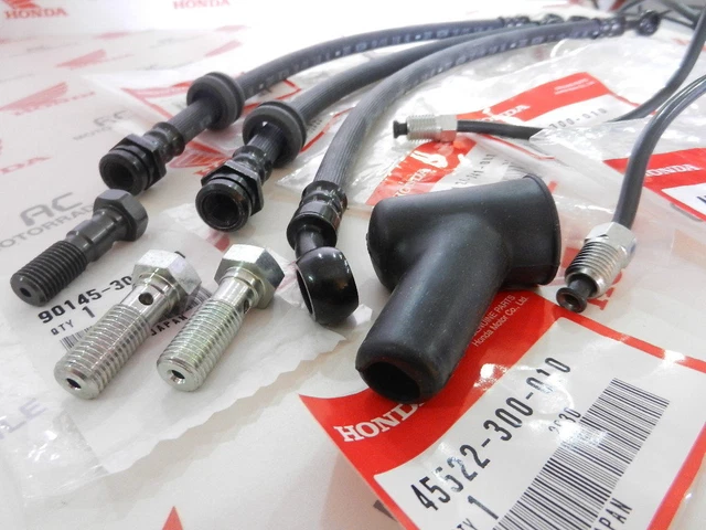 Honda CB 750 Four K0 K1 Brake Line Set Kit Double Brake Disc Original New