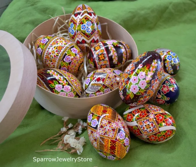 Hand painted easter egg Ukrainian traditional pysanky High quality easter eggs