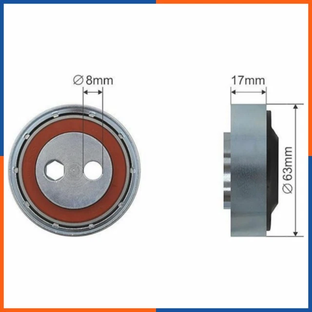 Galet tendeur de courroie d'accessoire pour AUDI | 059260523A, 641033, 109157