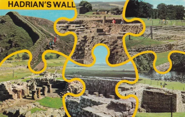 Postcard - Hadrian's Wall - 6 Views