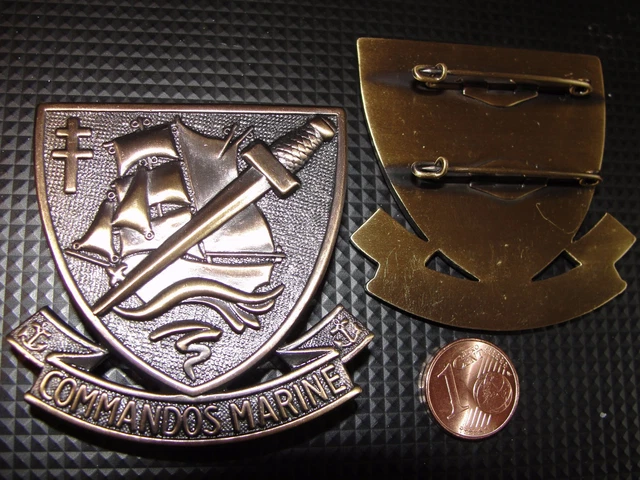 Insigne De Béret Des Commandos Marine Français | Badge Fusilier Marin Commando Neuf | Collection Militaire