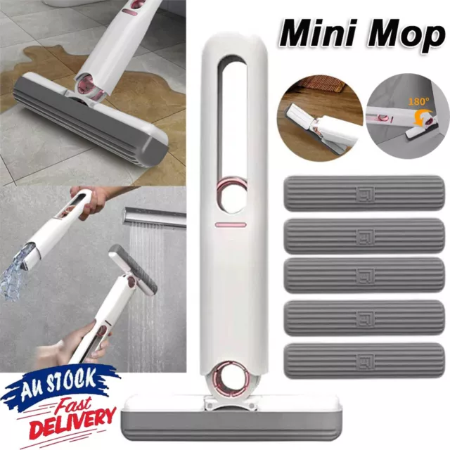 Mini Mop Self-Squeeze Wet Hand Free Portable Home Window Cleaner Tools Shirln AU