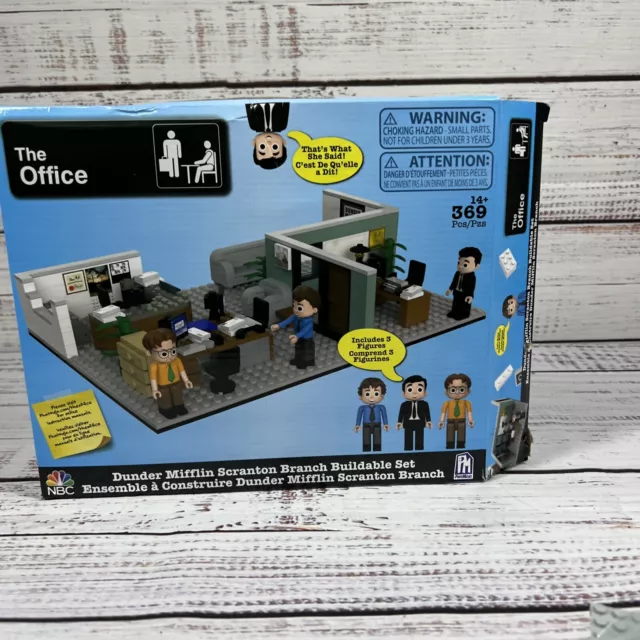 The Office Dunder Mifflin Scranton Branch Construction Set (369 Pieces)  with Updated Characters