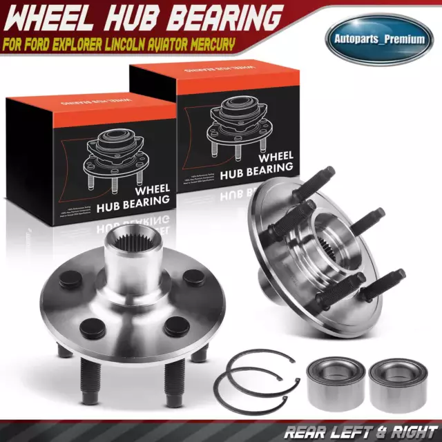 2x Rear LH & RH Wheel Hub Bearing Assembly for Ford Explorer Mercury Mountaineer