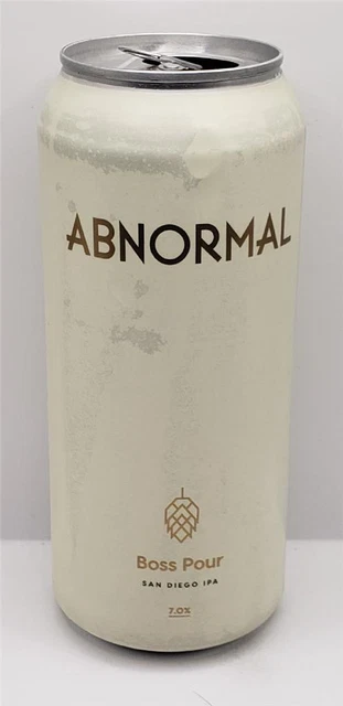 Craft Beer Can Abnormal Brewing Company Boss Pour San Diego India Pale Ale IPA