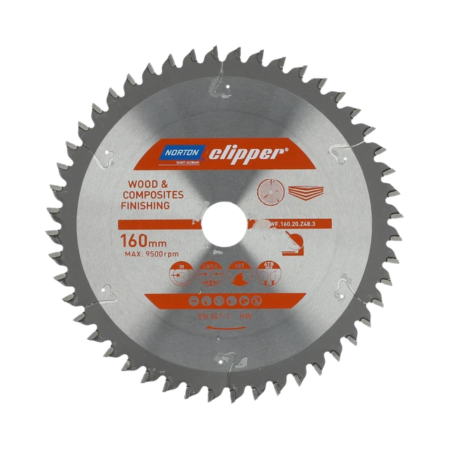 Norton Clipper lama circolare legno/compositi 160x20 48Z