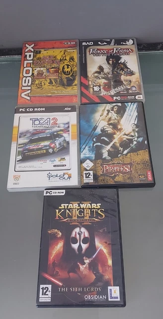 Job Lot Of Pc Cd Rom Games. Star Wars, Toca 2, Prince Of Persia, Pirates, Etc