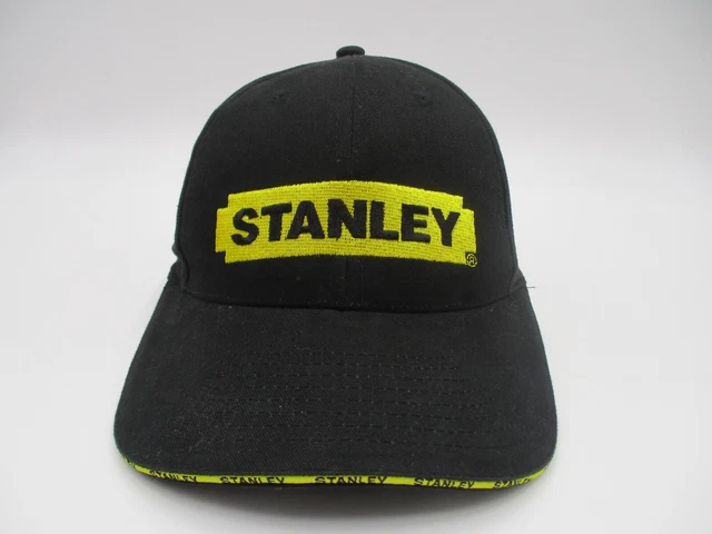 Stanley Tools Hat Cap Black Strap Back Mens Adjustable FatMax