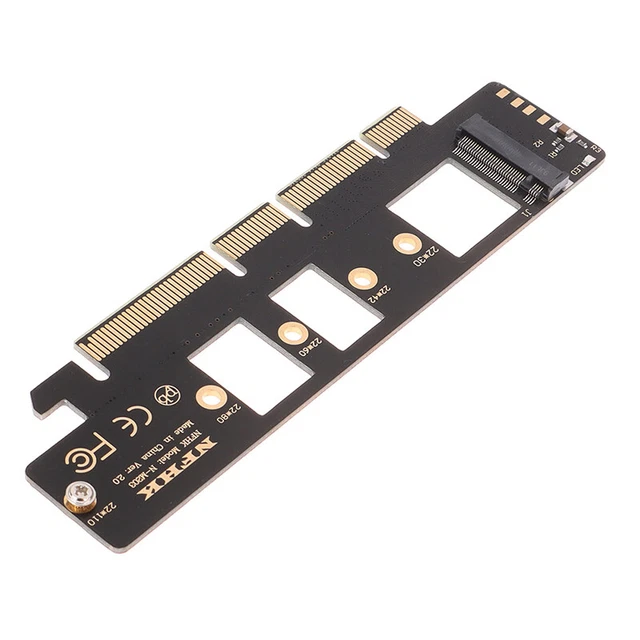 22110 NVME M.2 NGFF SSD to PCIe x4 to NVMe M.2 adapter card converter Y ...