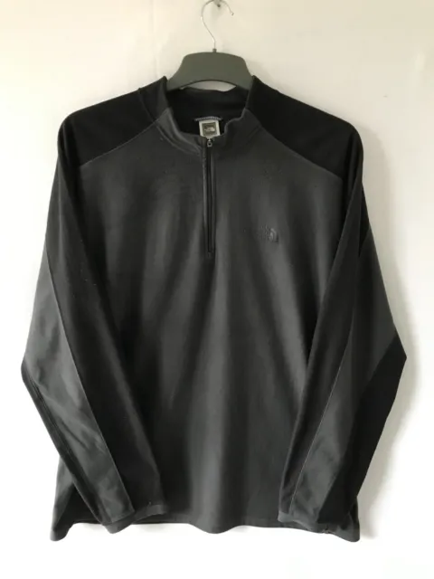 North Face Mens XL Black Fleece Jacket TKA100 Warm Good Condition.