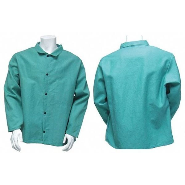 CHICAGO PROTECTIVE APPAREL Jacket, Green, M, Fits Chest 40" 600-GR-M