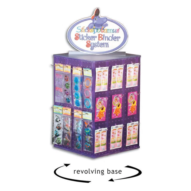 COUNTER INTERLOCKING PEGBOARD Display Rack 14" x 14" x 20" (8 Colors