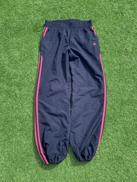 Adidas tuta inferiore Y2K Climaproof jogger sportivi, blu rosa adolescenti 14-15 anni