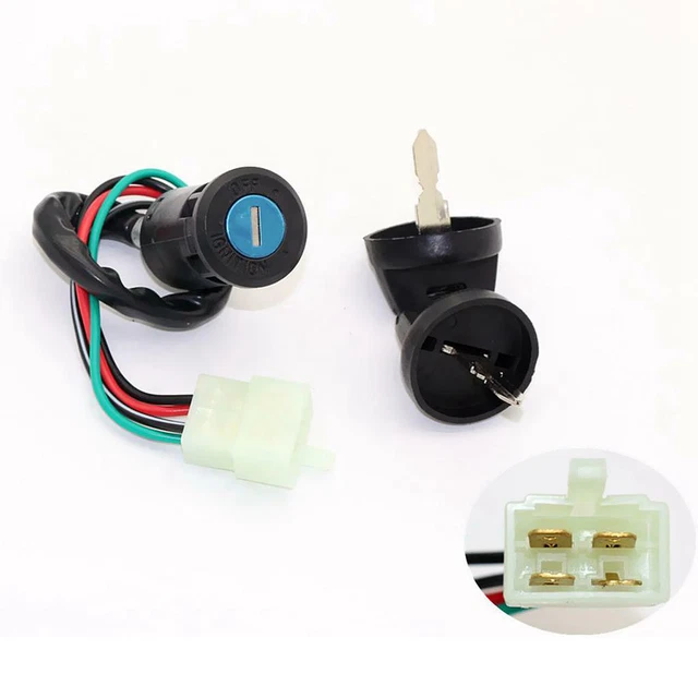 Commutateur de baril de clé d'allumage de moto pour 50-125cc ATV Dirt Qaud Bike