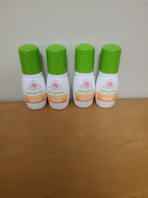 Babyganics 4 Pk Alcohol Free Foaming Sanitizer / Mandarin / EX 12/2024