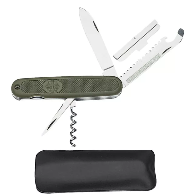 BW Bundeswehr Taschenmesser oliv Outdoor Armee Army Messer Neuware mit Tasche