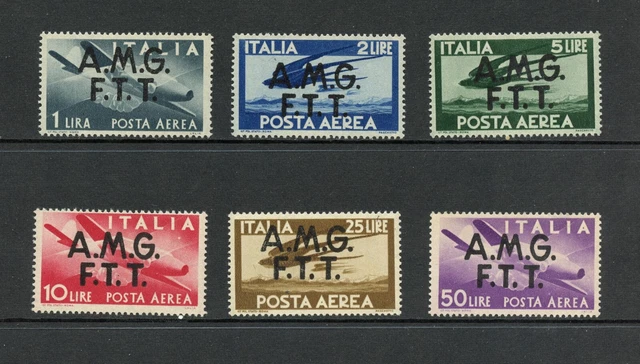 R0468   Italy/Trieste   1947   aviation  airmails  OVERPRINTED   6v.   MLH