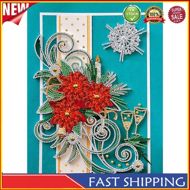 SoeHong 5D DIY Teilweise spezielle Form Bohrer Diamant Zeichnung Kit Blume Stras