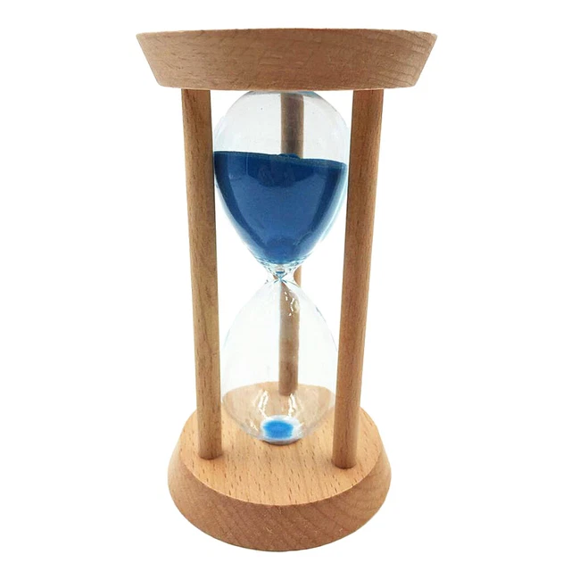 20 Minuten Holzrahmen Sanduhr Sanduhr Sanduhr Timer Timing Tool Blau