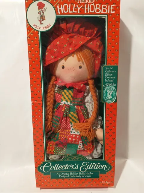 Holly Hobbie 1988 Vintage Holiday Collector's Edition Rag Doll Am Toy 18"