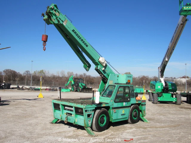 2013 Broderson IC-80-3J 9 Ton Carry Deck Crane 37' Boom w  10' Jib Cab