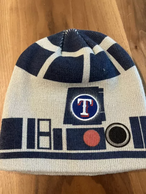 Texas Rangers Star Wars Beanie - R2 D2 Unisex - 2014 Chicken Express Promotion!