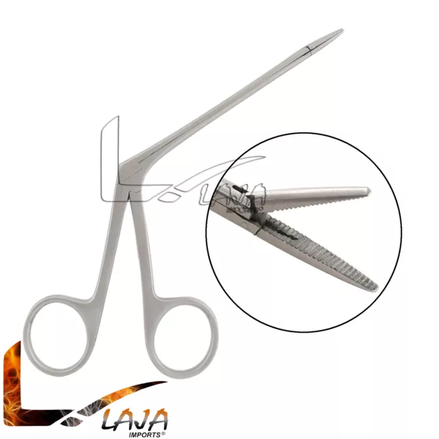 Ear Ent Forceps Hartman Alligators 3.5" Surgical Serrated 1.3cm Jaws Instruments