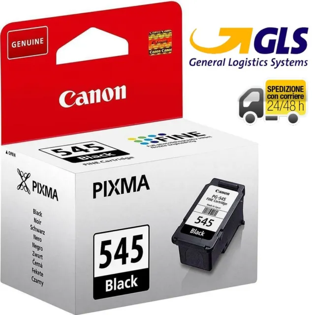 Cartuccia Per Stampante Inkjet Canon Pg545Bk Black Nera Mg2450 8Ml Originale